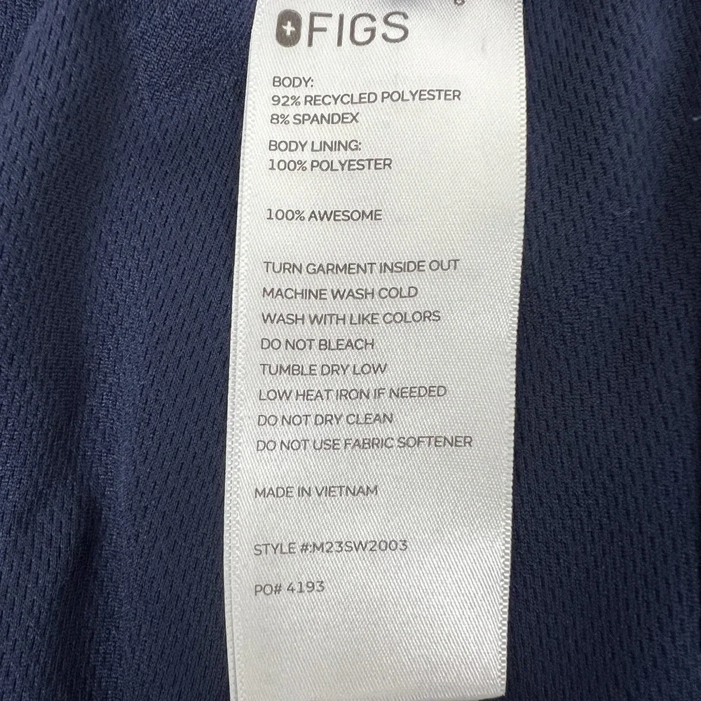 FIGS Cairo Cargo Scrub Pants Men's XXL Zip Fly Blue Technical Collection